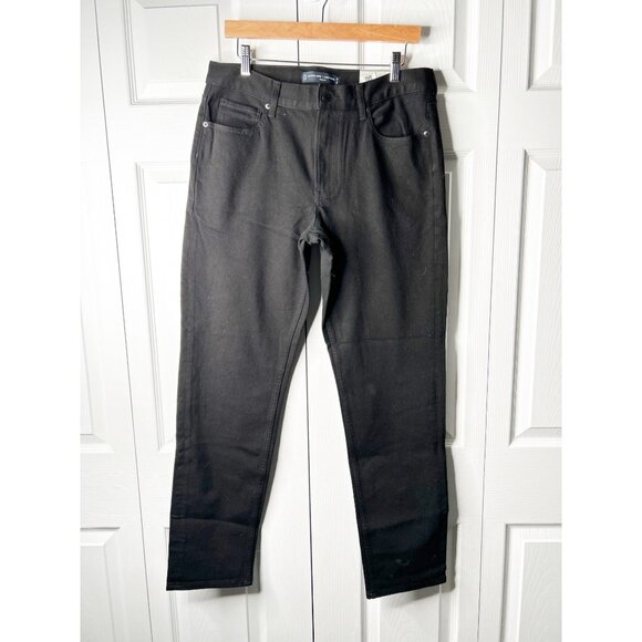 Everlane Uniform The Athletic High Stretch Black Denim Jeans Men's Size 32 x 32